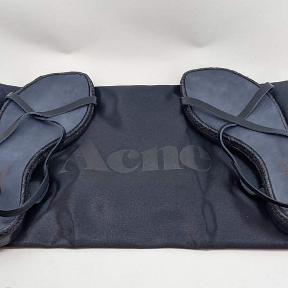 Acne Studios Stockholm "Mercurio" Black Women's Sandals Size 10.5 US 44 EUR - Picture 6 of 7